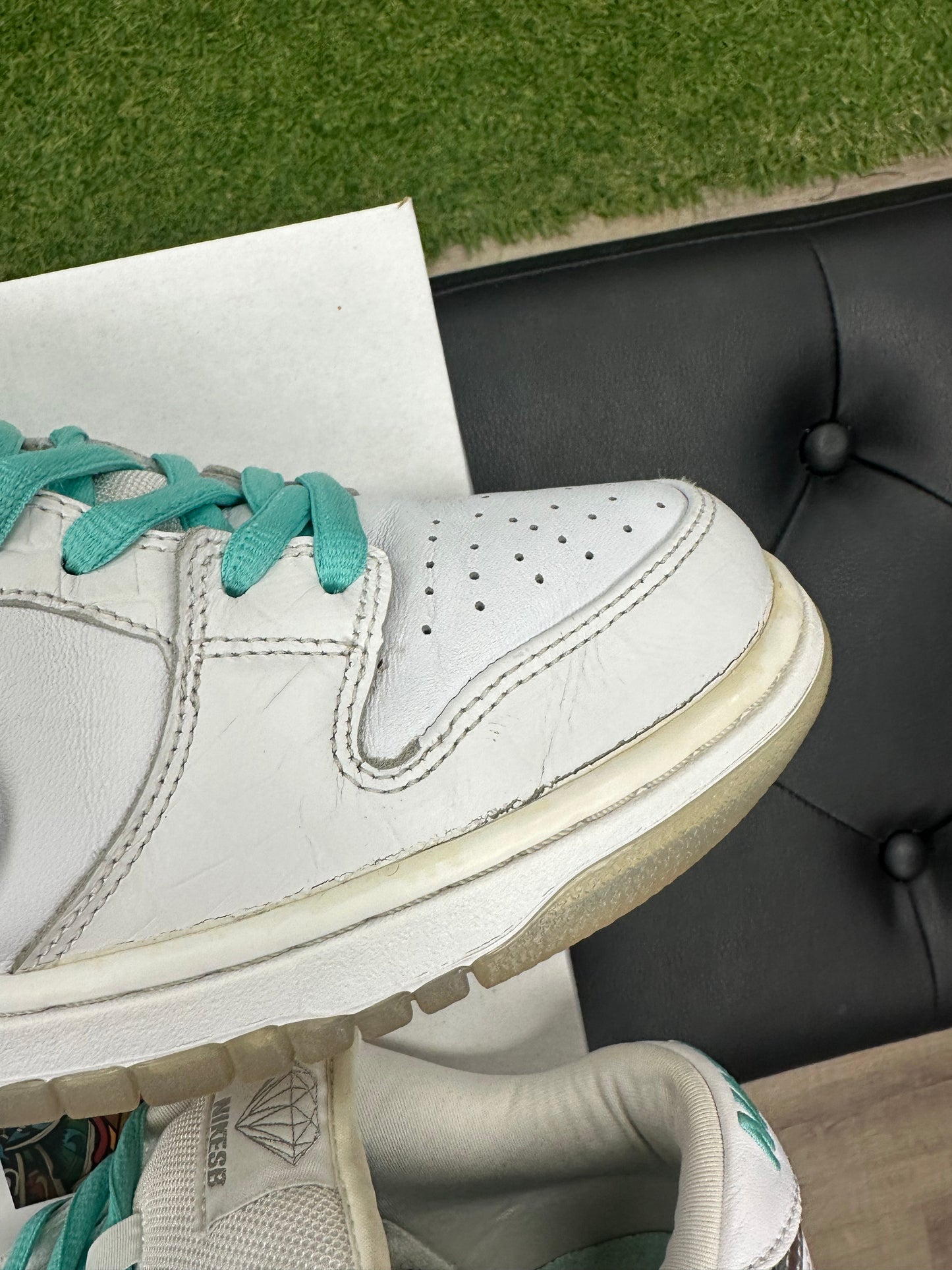 Nike SB Dunk Low Diamond Supply Co. White Diamond - Size 10.5 (U)