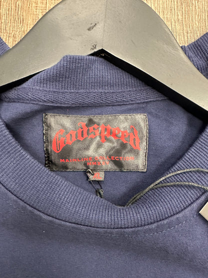 Godspeed New Age Logo T-shirt Navy - Size XL
