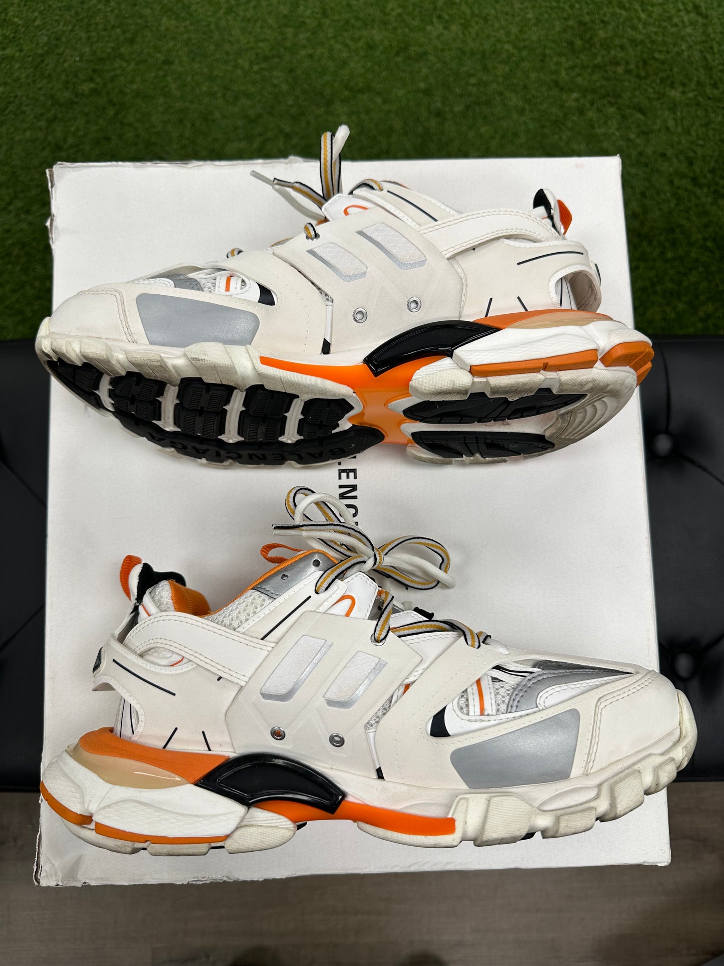 Balenciaga Track White Orange - Mens (U8)