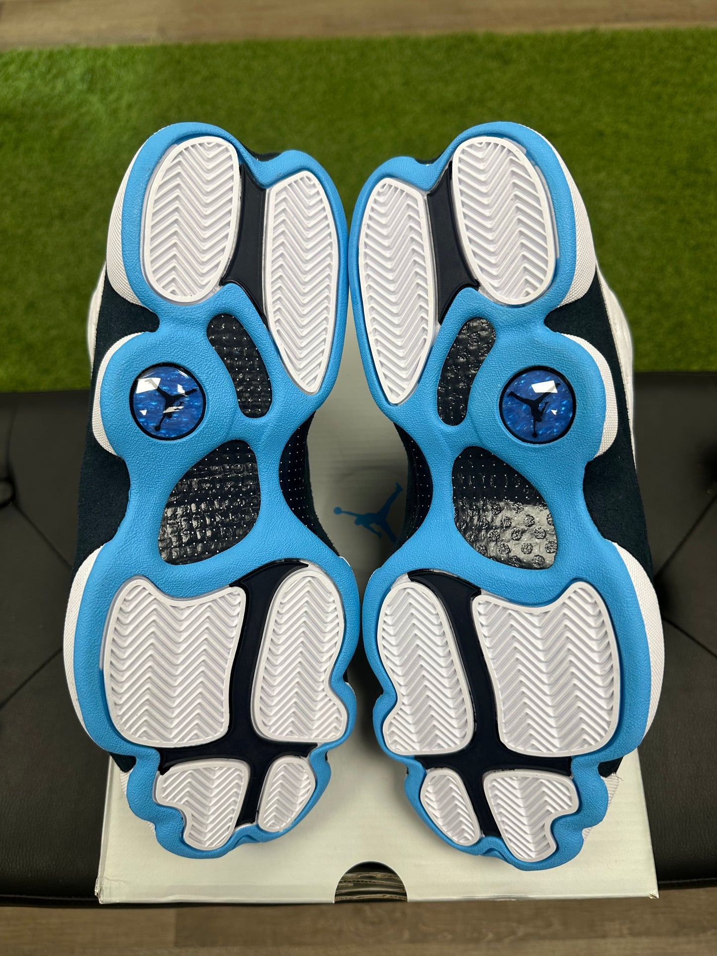 Jordan 13 Retro Obsidian Powder Blue White - Size 10