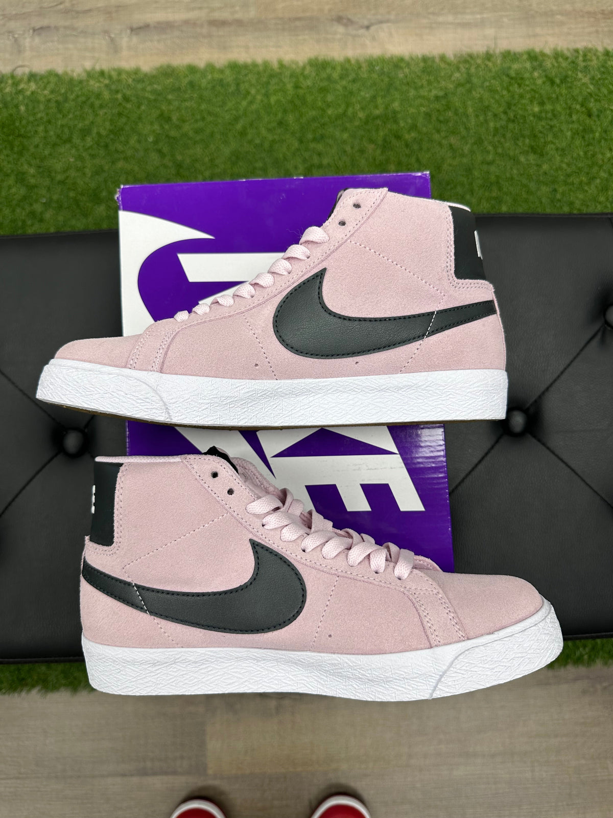 Nike SB Zoom Blazer Mid Pink Foam White Gum Yellow Anthracite