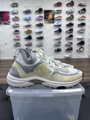 Chanel Interlocking CC Logo Sneaker (Women's) - Size 9.5W
