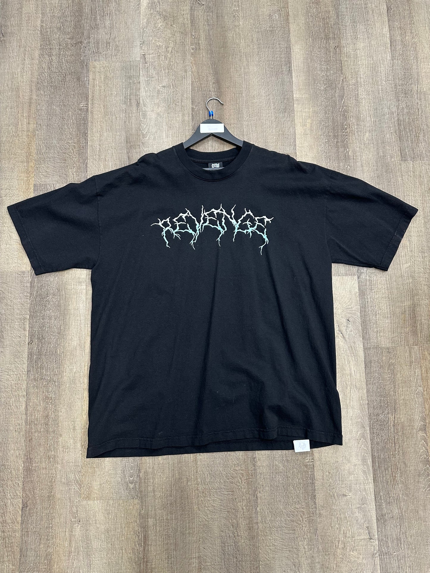 Revenge Blue Lightning Logo Tee - Size 2XL