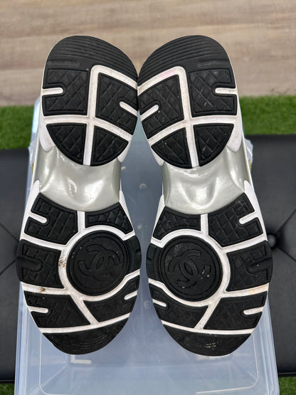 Chanel Interlocking CC Logo Sneaker (Women's) - Size 9.5W