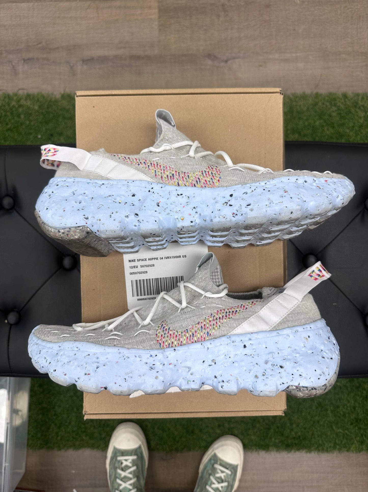 Nike Space Hippie 04 Grey Rainbow - Size 12 (U)
