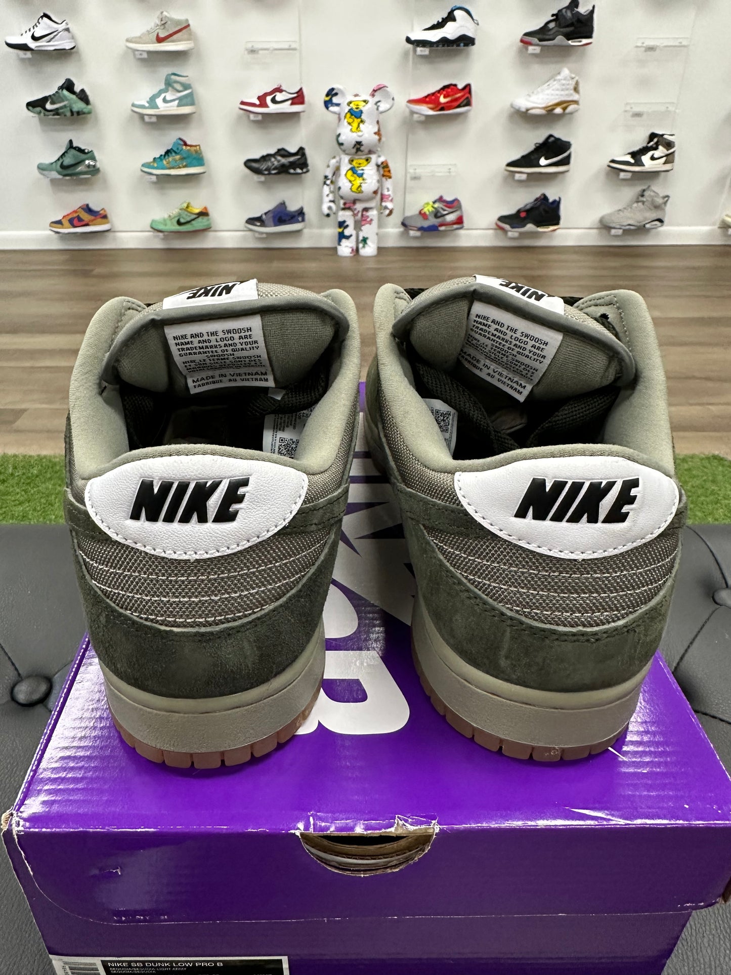Nike SB Dunk Low Pro B Sequoia - Size 12 (U)