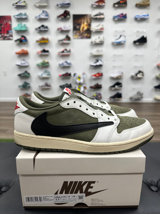 Jordan 1 Retro Low OG SP Travis Scott Medium Olive - Size 11.5 (U)