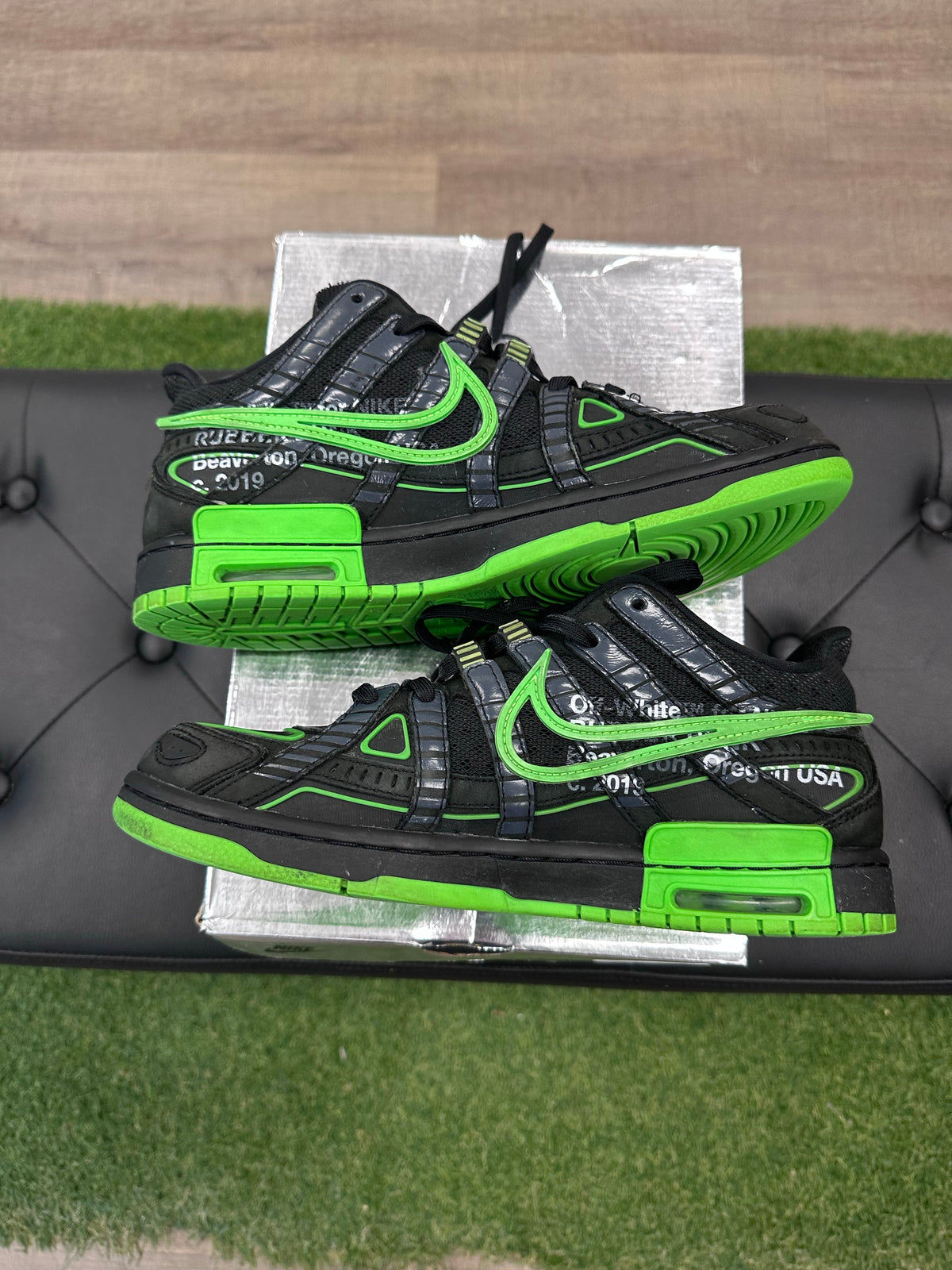 Nike Air Rubber Dunk Off-White Green Strike