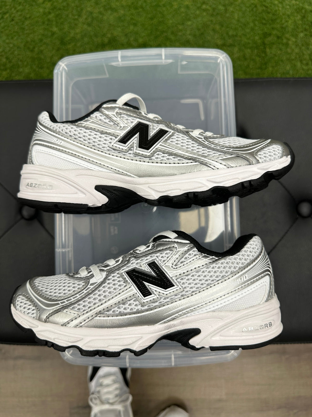 New Balance 740 Bungee Lace Grey Black (PS)