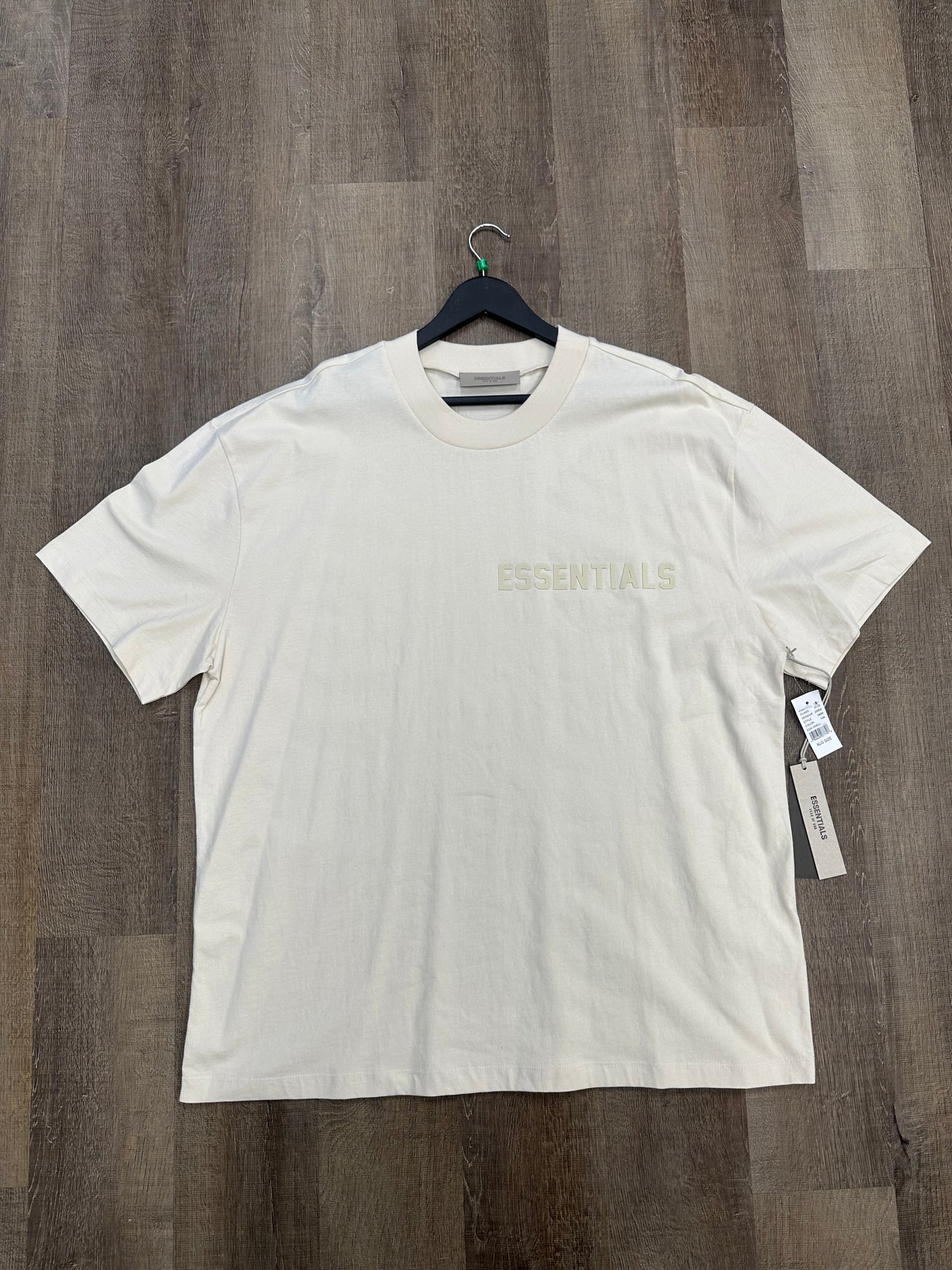 Fear of God Essentials Short-Sleeve Tee Eggshell - Size XL