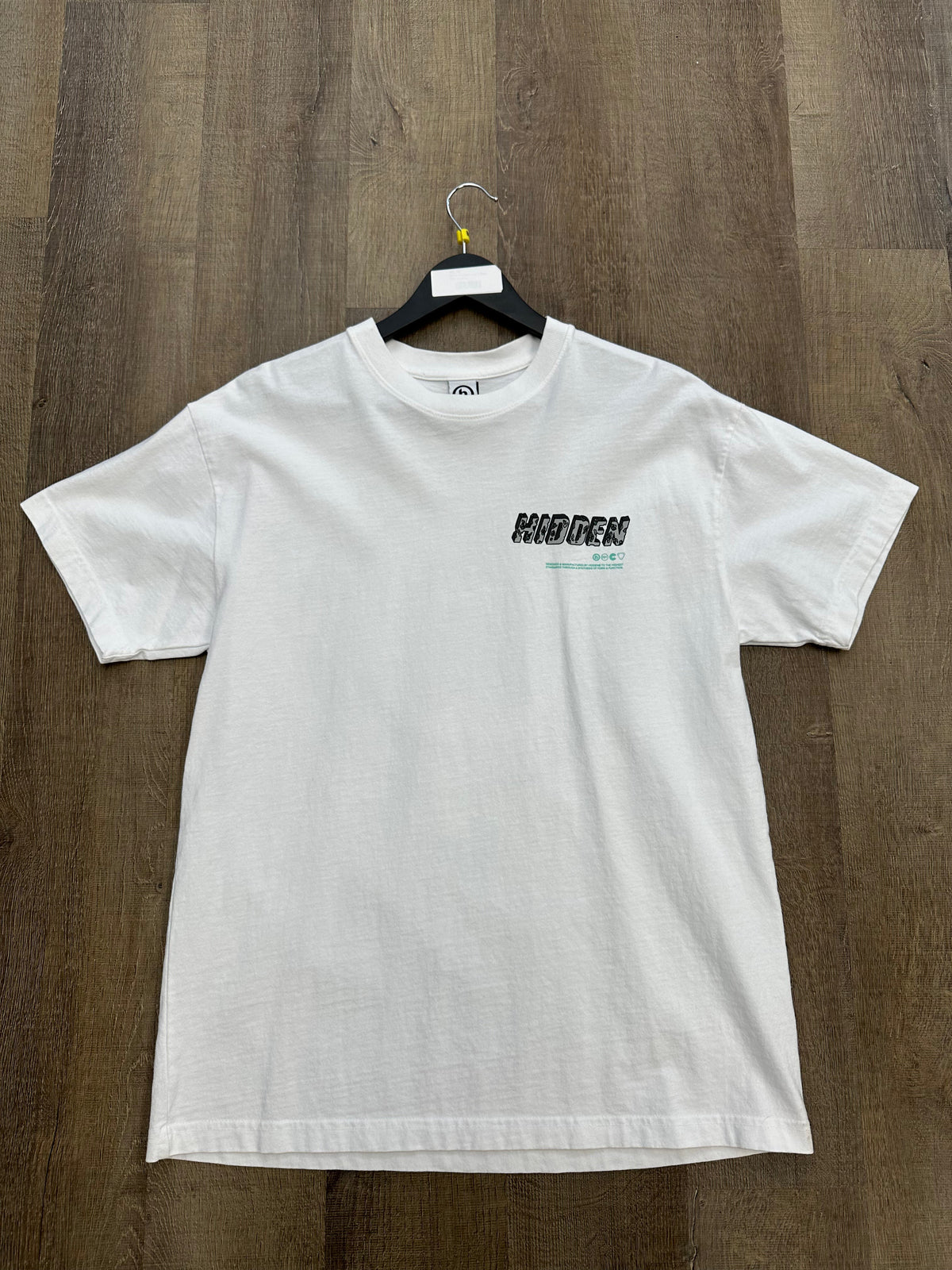 Hidden x Daniel Arsham Eroded H Logo Tee White