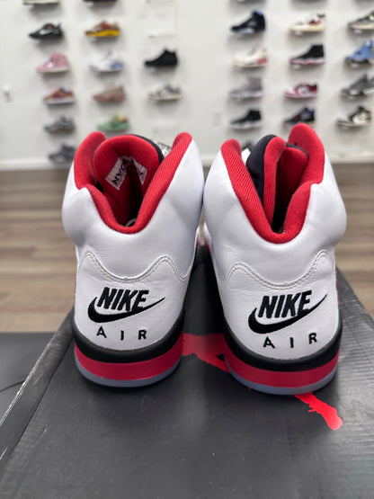 Jordan 5 Retro Fire Red Black Tongue (2025)