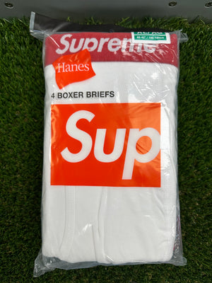 Supreme Hanes Boxer Brief (4 Pack) White - XL