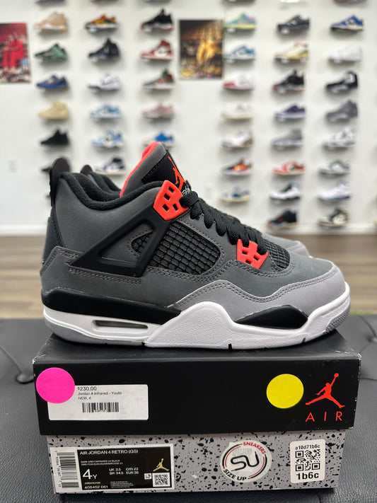 Jordan 4 Retro Infrared (GS) - Size 4