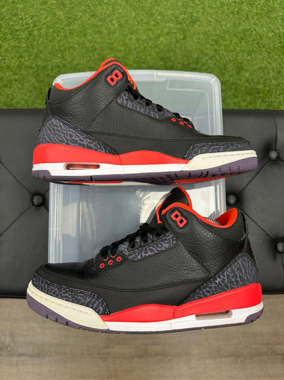 Jordan 3 Retro Crimson - Size 8.5 (U)