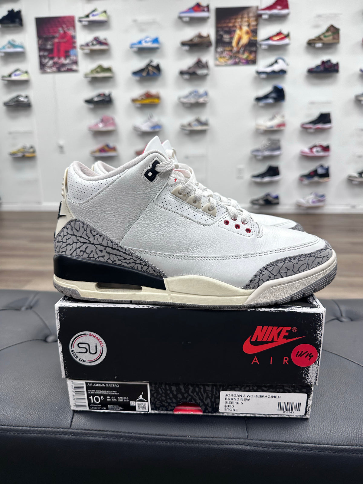 Jordan 3 Retro White Cement Reimagined - Size 10.5