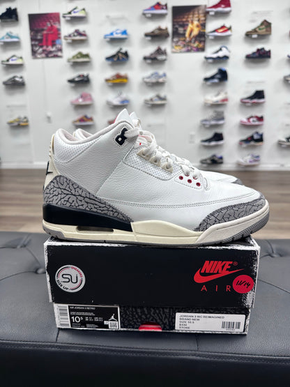 Jordan 3 Retro White Cement Reimagined - Size 10.5