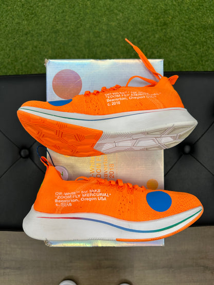 Nike Zoom Fly Mercurial Off-White Total Orange - Size 6.5