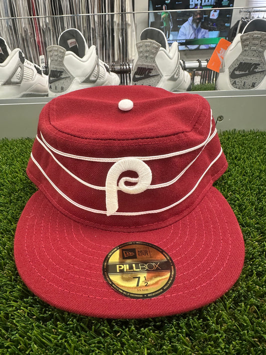 Philadelphia Phillies Pillbox New Era Fitted Cap - Size 7 1/2