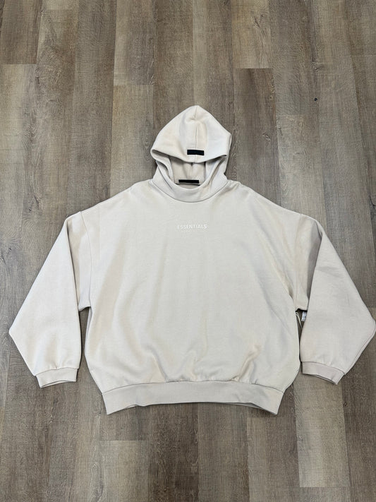 Fear of God Essentials Hoodie Silver Cloud - Mens