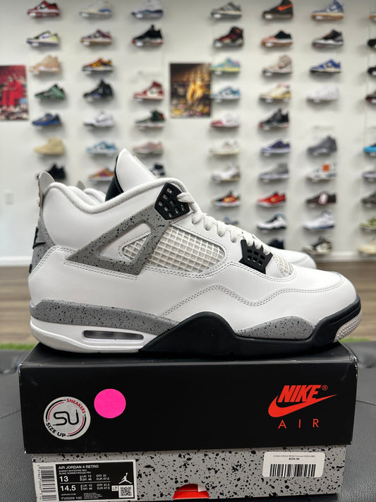 Jordan 4 Retro White Cement (2025) - Size 13