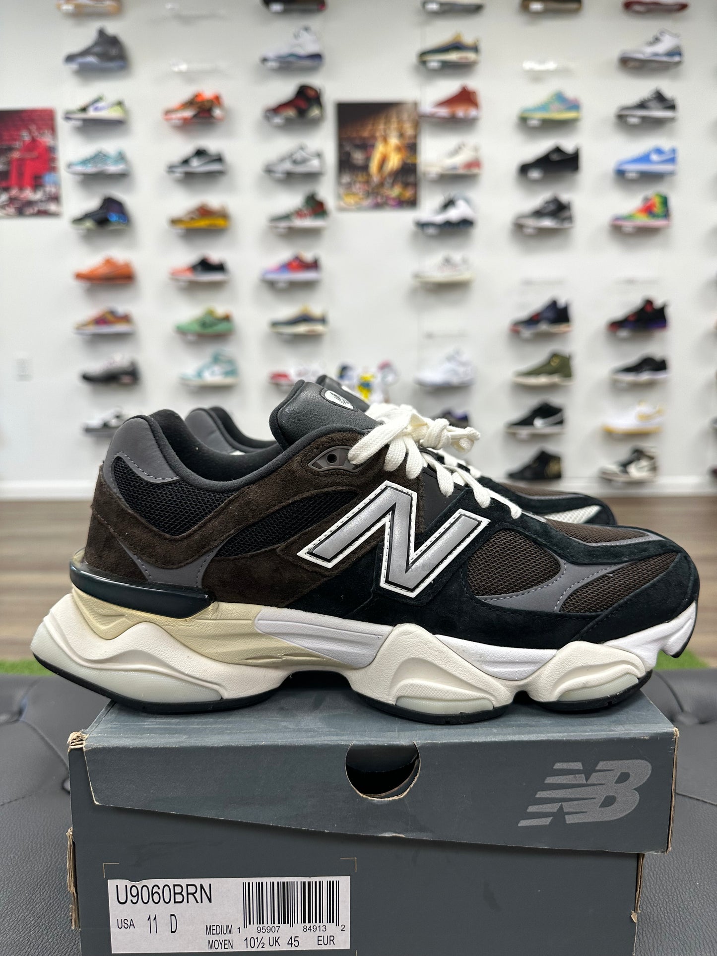 New Balance 9060 Brown Black - Size 13 (U)