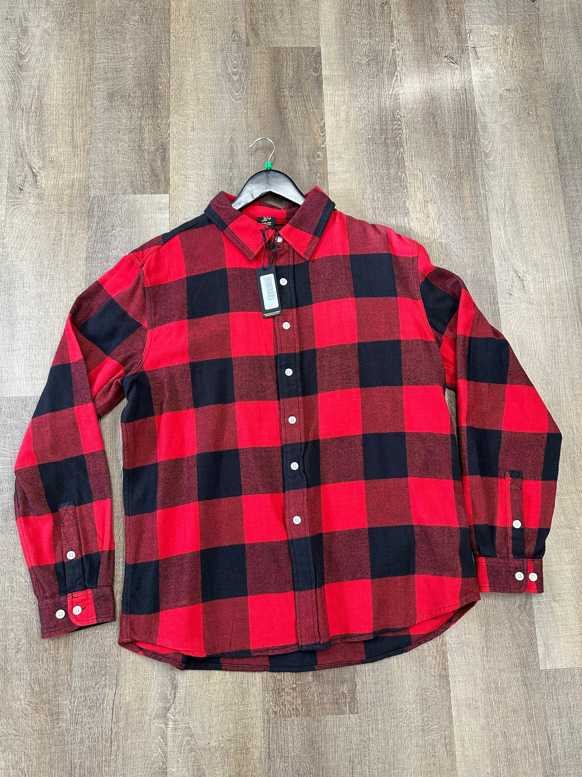 OVO Buffalo Plaid Flannel Shirt Red