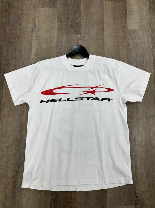 Hellstar HStar Horizontal T-Shirt White - Mens