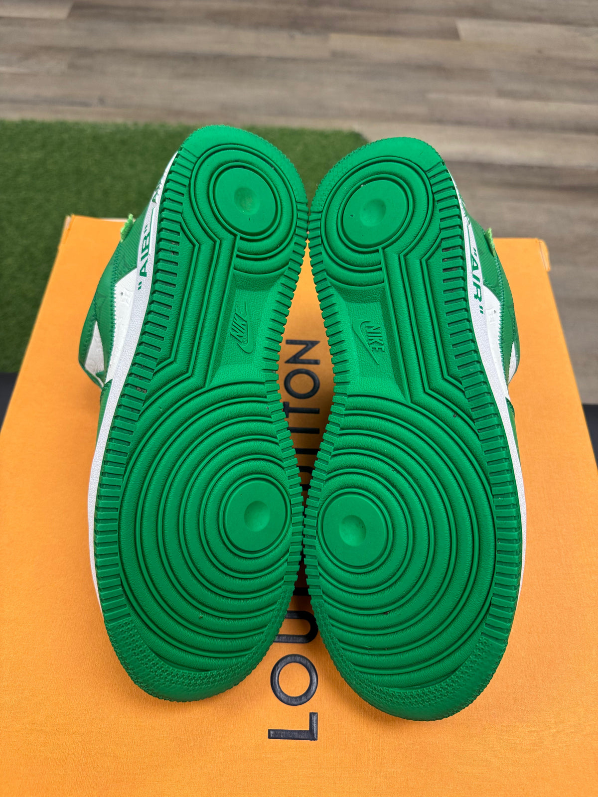 Louis Vuitton Nike Air Force 1 Low By Virgil Abloh White Green