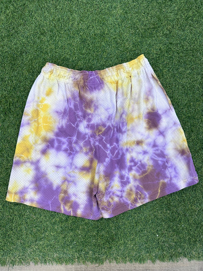 Eric Emanuel EE Basic/Core Short Purple Tie Dye/Yellow - Size XL