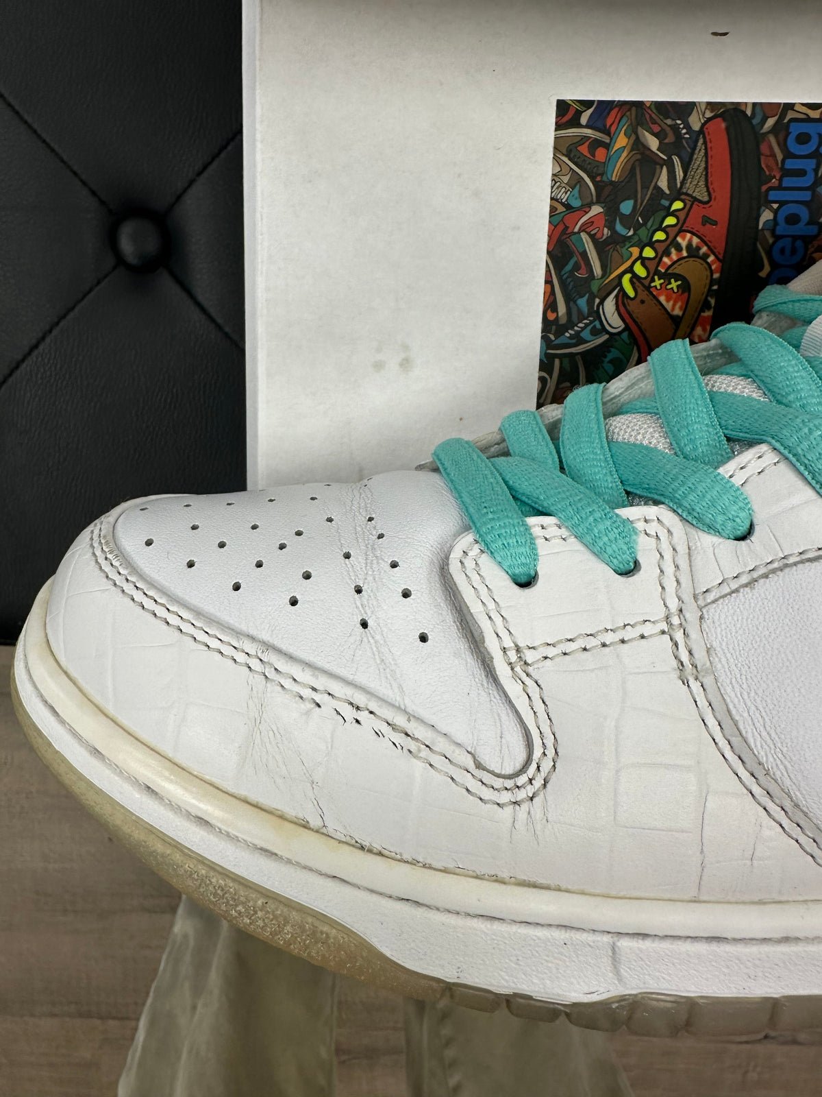 Nike SB Dunk Low Diamond Supply Co. White Diamond