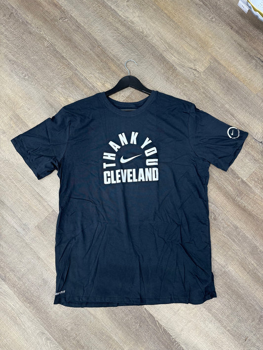 Nike Lebron James Thank You Clevland Tee Black - Size 2XL