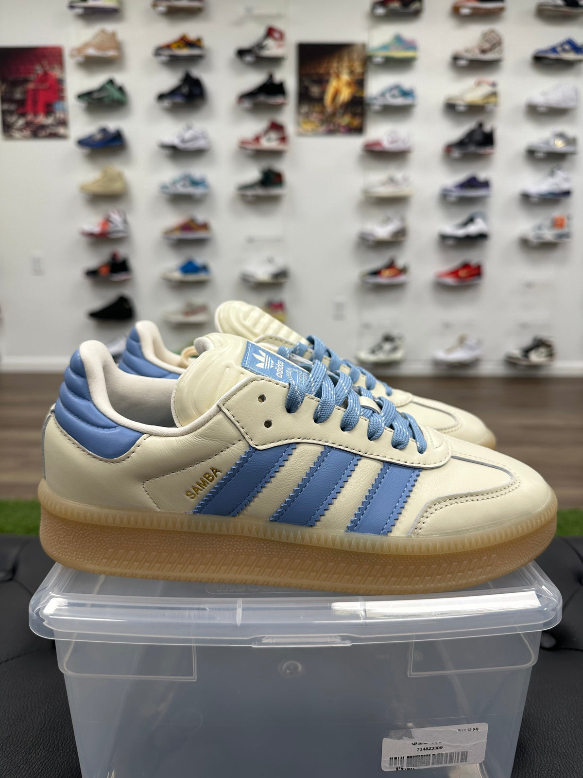 adidas Samba XLG Wonder White Ash Blue (GS)
