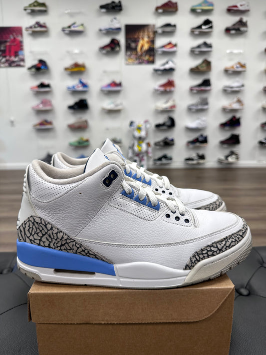 Jordan 3 Retro UNC (2020) - Size 10 (U)