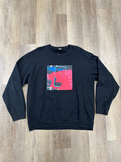 KAWS x Uniqlo Warhol Graphic 476119 Sweatshirt Black - Mens
