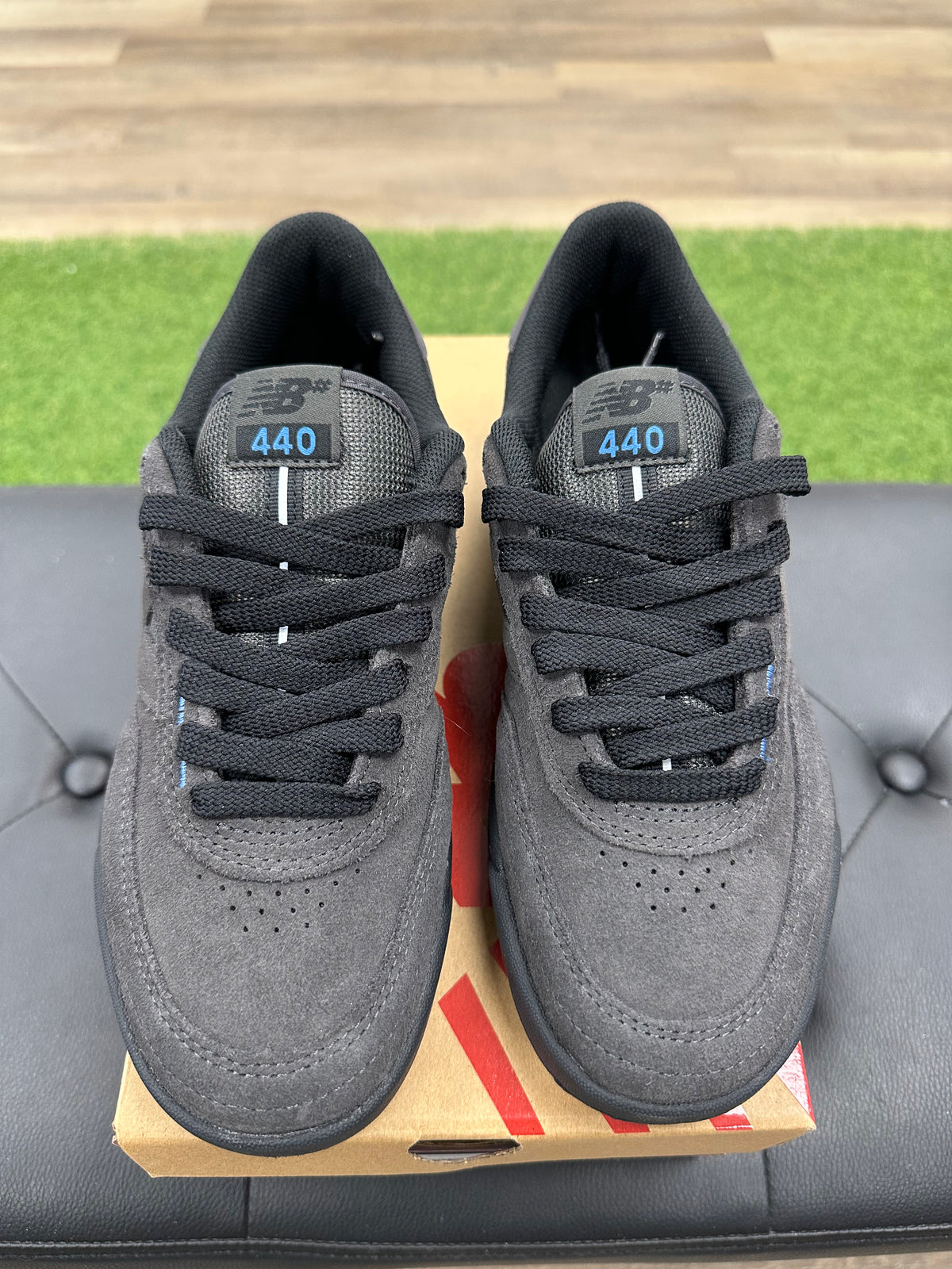 New Balance Numeric 440v2 Black Cement Black - Size 7