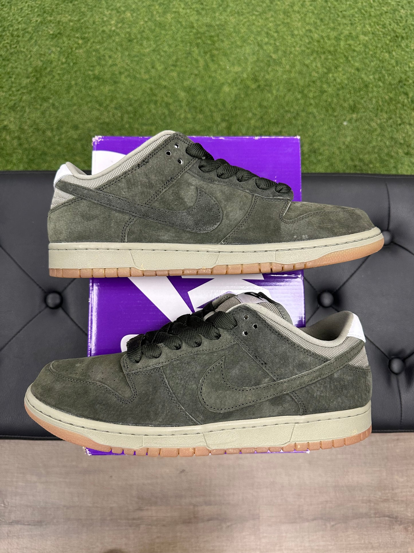 Nike SB Dunk Low Pro B Sequoia - Size 12 (U)