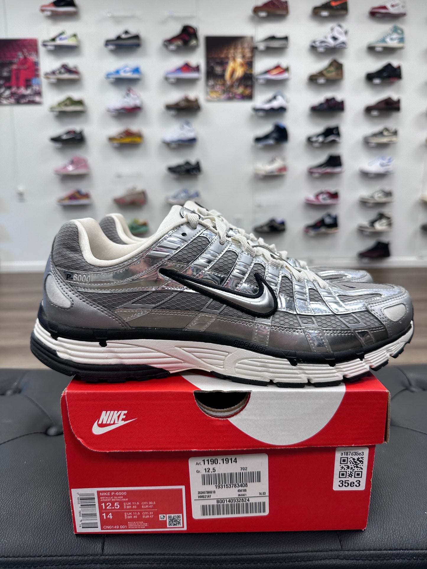 Nike P-6000 Metallic Silver - Size 12.5 (U)