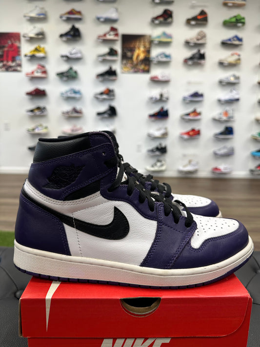 Jordan 1 Retro High Court Purple White - Mens (U10)