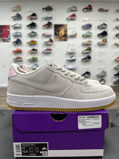 Nike Air Force 1 Low SB Light Orewood Brown Pink - Size 11