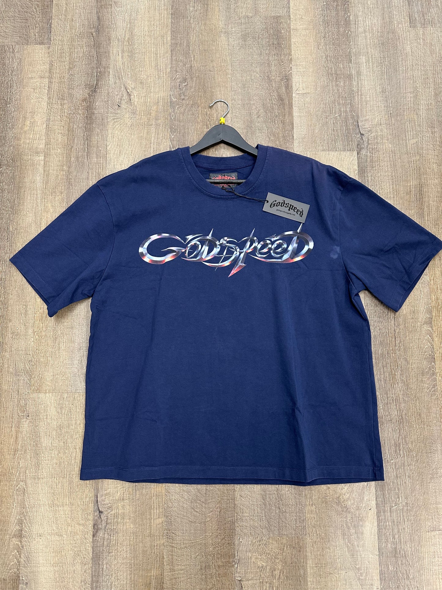 Godspeed New Age Logo T-shirt Navy - Size XL