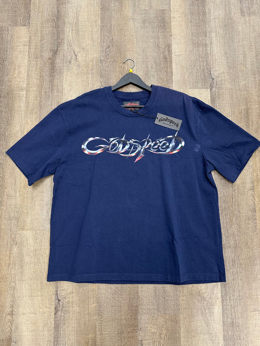 Godspeed New Age Logo T-shirt Navy - Size XL