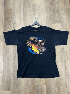 Vintage Harley Davidson Eagle (Black) - Size XL