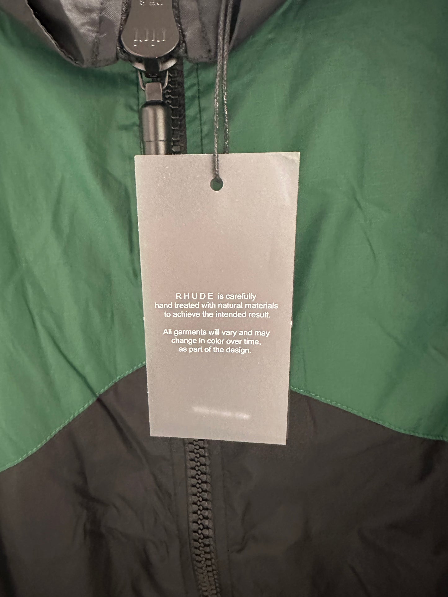 RHUDE Zip Up Flight Jacket Green - Mens
