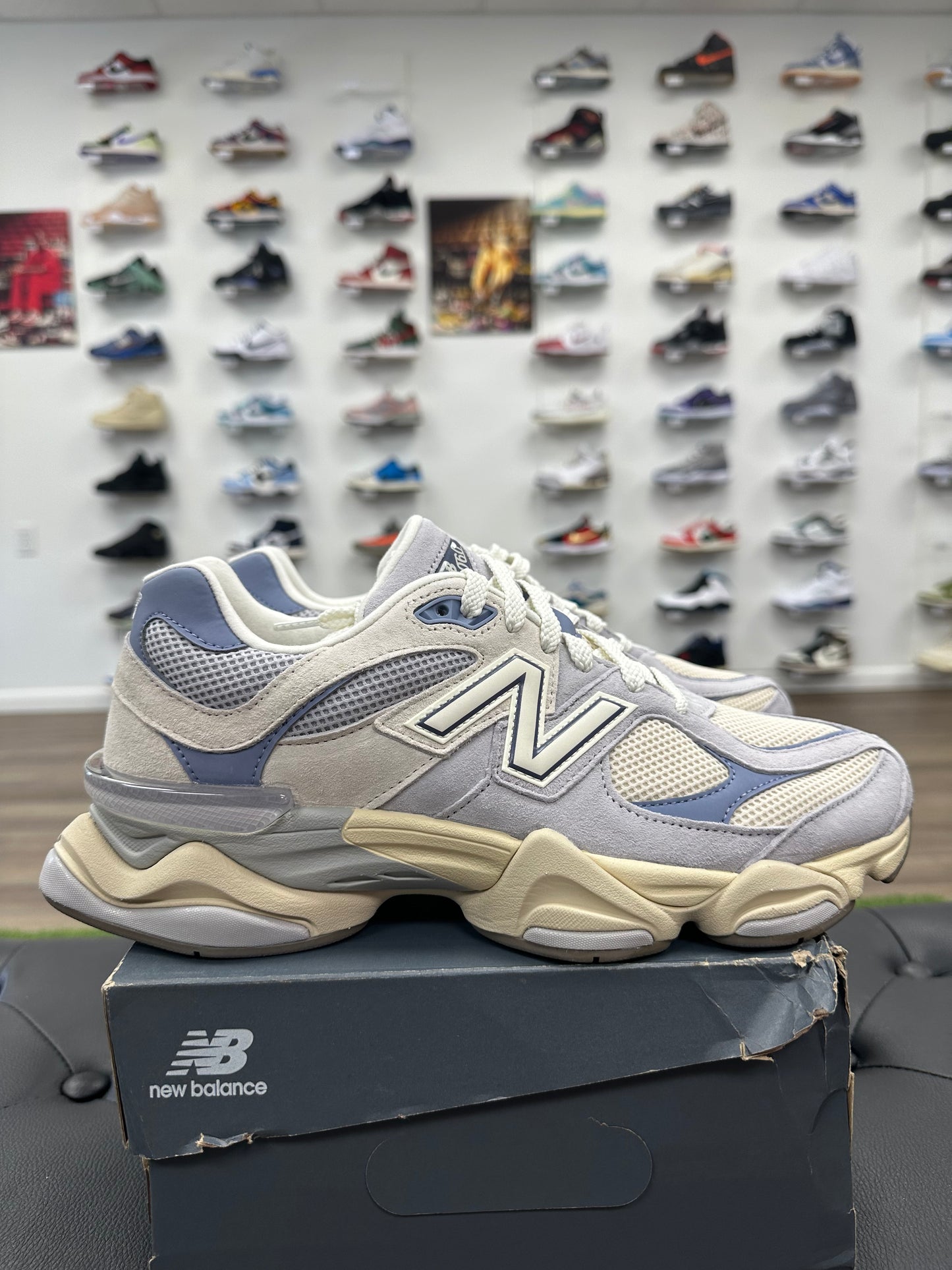 New Balance 9060 Pearl Grey Linen - Size 9.5