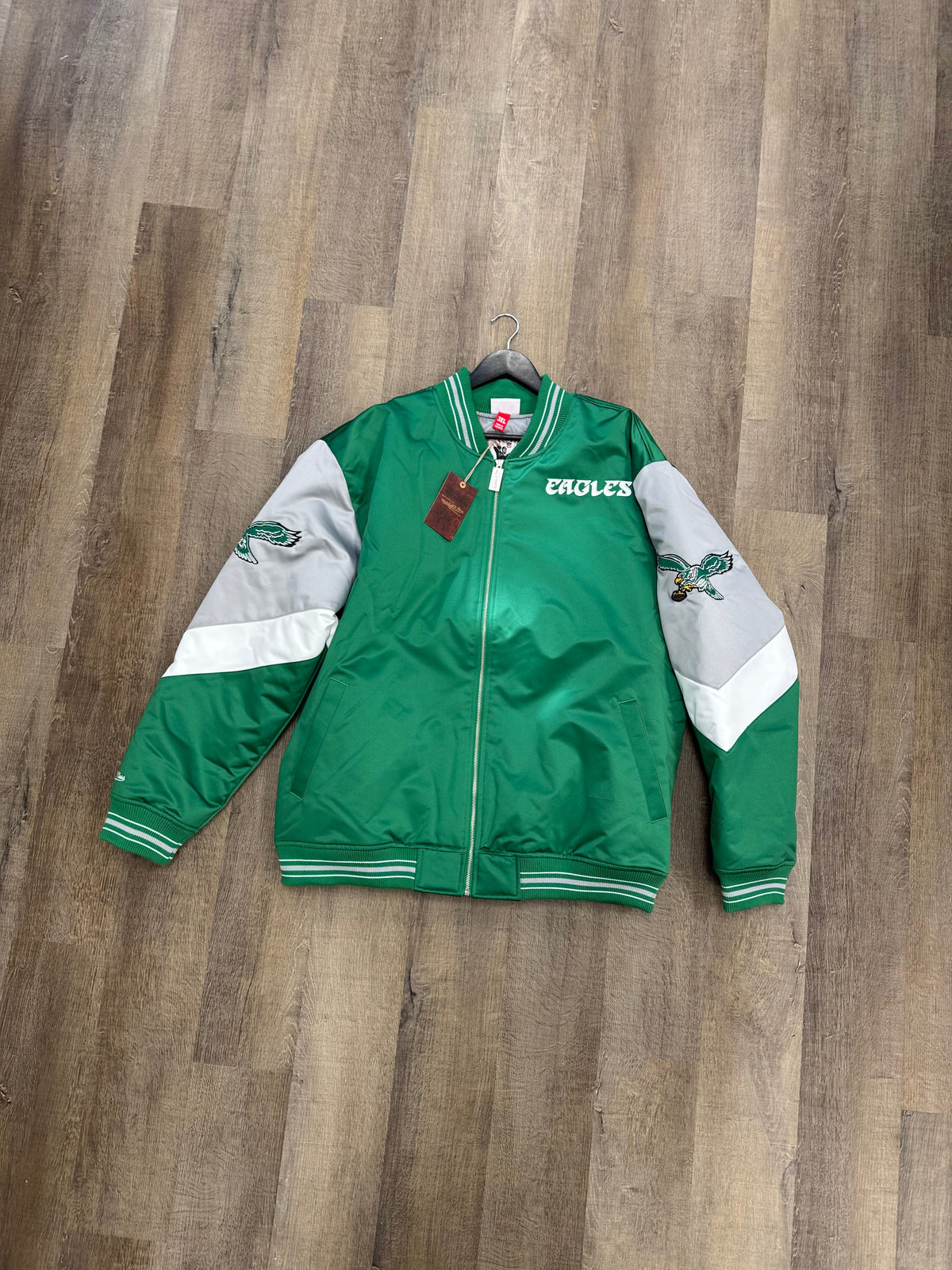 Philadelphia Eagles Mitchell & Ness Zip Jacet Throwback