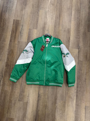 Philadelphia Eagles Mitchell & Ness Zip Jacet Throwback
