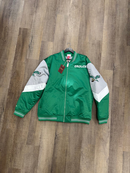 Philadelphia Eagles Mitchell & Ness Zip Jacet Throwback