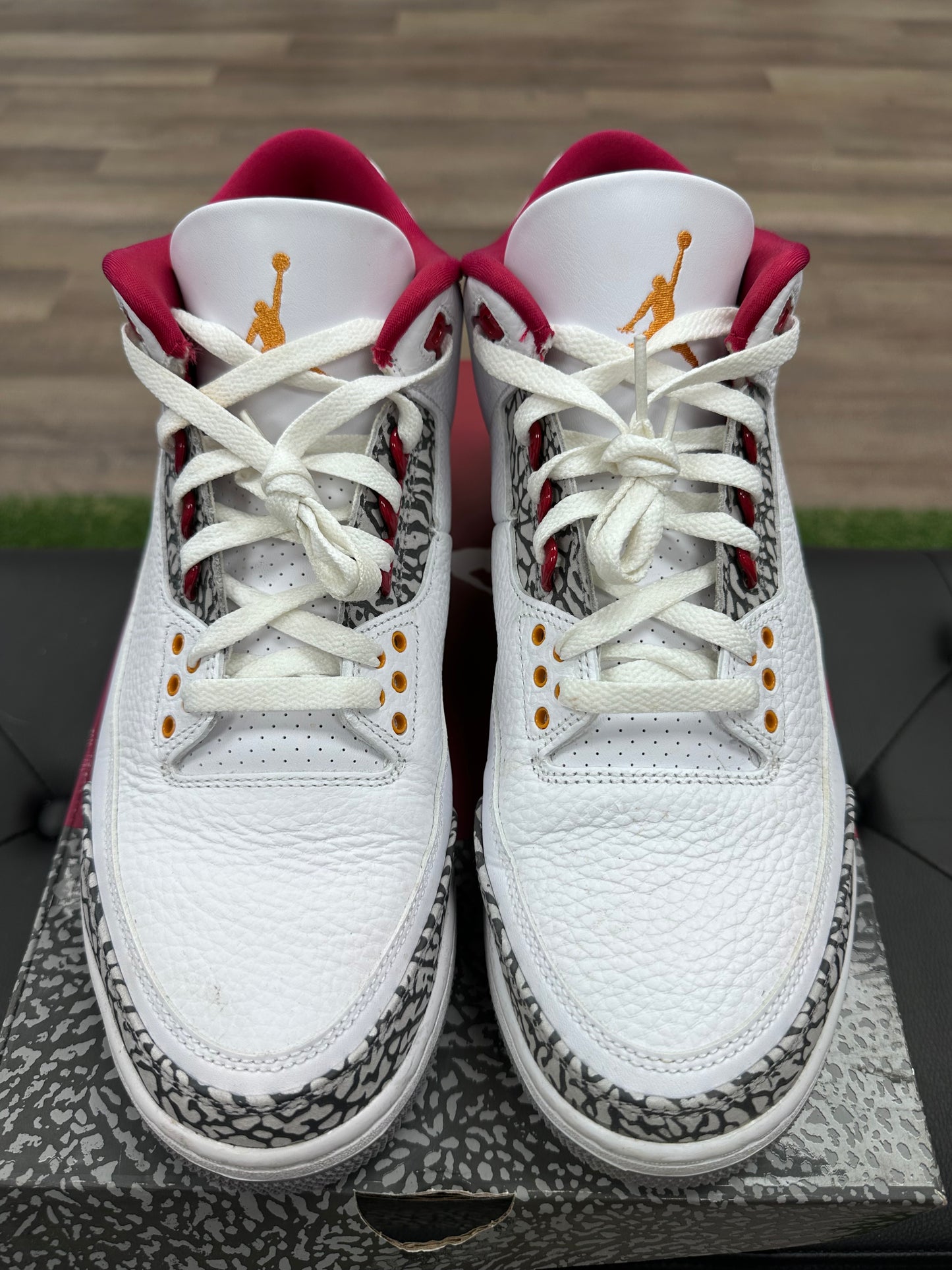 Jordan 3 Retro Cardinal Red - Size 12 (U)