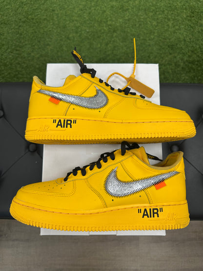 Nike Air Force 1 Low Off-White ICA University Gold - Mens (U9.5)